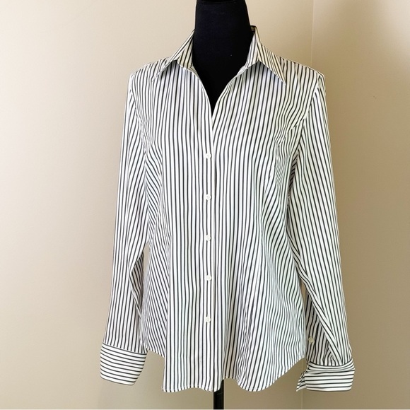 Paperwhite Striped Button Down Shirt 10 - Picture 1 of 8